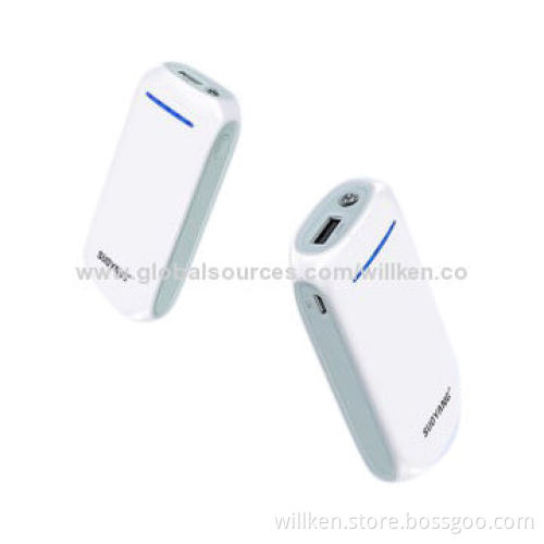 Portable Power Banks for iPhone and iPad Mini, LED Torch, 52,000mAh Capacity, White Color